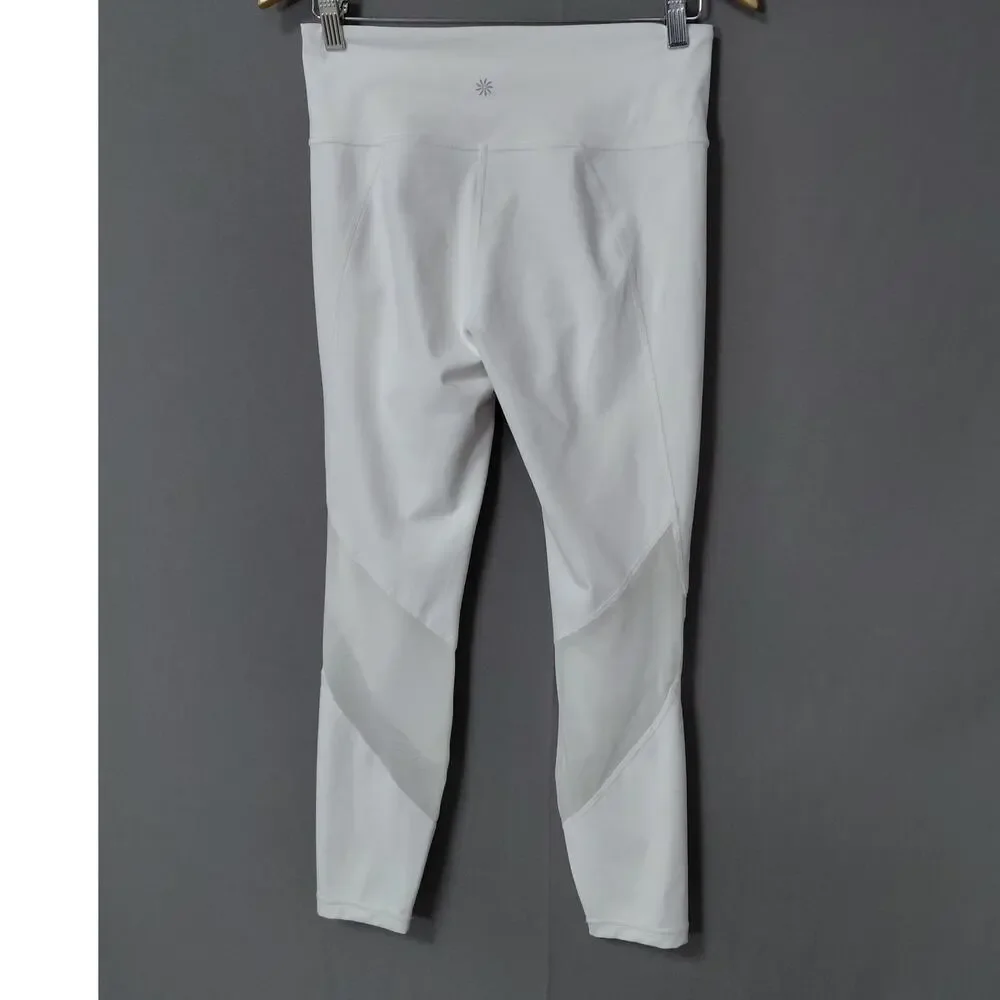 Athleta Gray Stretch Running Pants Women Size M